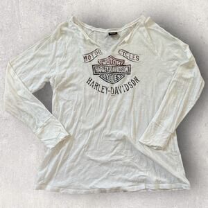 Harley Davidson Womens Shirt Size XL Graphic Long Sleeve Top Chattanooga TN